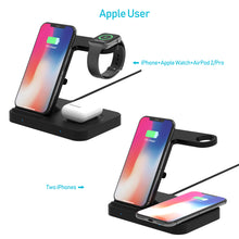 Load image into Gallery viewer, Latest OUKKE Wireless Charger, True 5 in 1 for Apple iPhone/iWatch/Samsung's watch/Airpods, Qi-Certified Charging Station for iPhone 12/11/Pro/Max/XS/Max/XR/XS/X, iWatch 6/SE/5/4/3/2, Airpods Pro/2/1