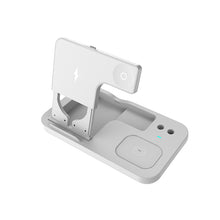 Load image into Gallery viewer, Foldabel QI-EU Wireless Charger, 4 in 1 Qi-Certified Fast Charging Station Compatible Apple Watch Airpods Pro iPhone 12/11/11pro/X/XS/XR/Xs Max/8/8 Plus, Wireless Charging Stand Compatible Samsung Galaxy S20