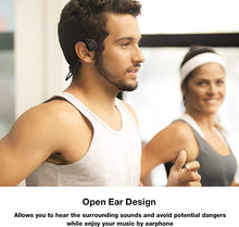 Load image into Gallery viewer, Wireless Bone Conduction Headphone & Speaker Bluetooth 5.0 Open Ear Sports Headset with Sweatproof for Running, Bicycling, Hiking (Black & Blue))