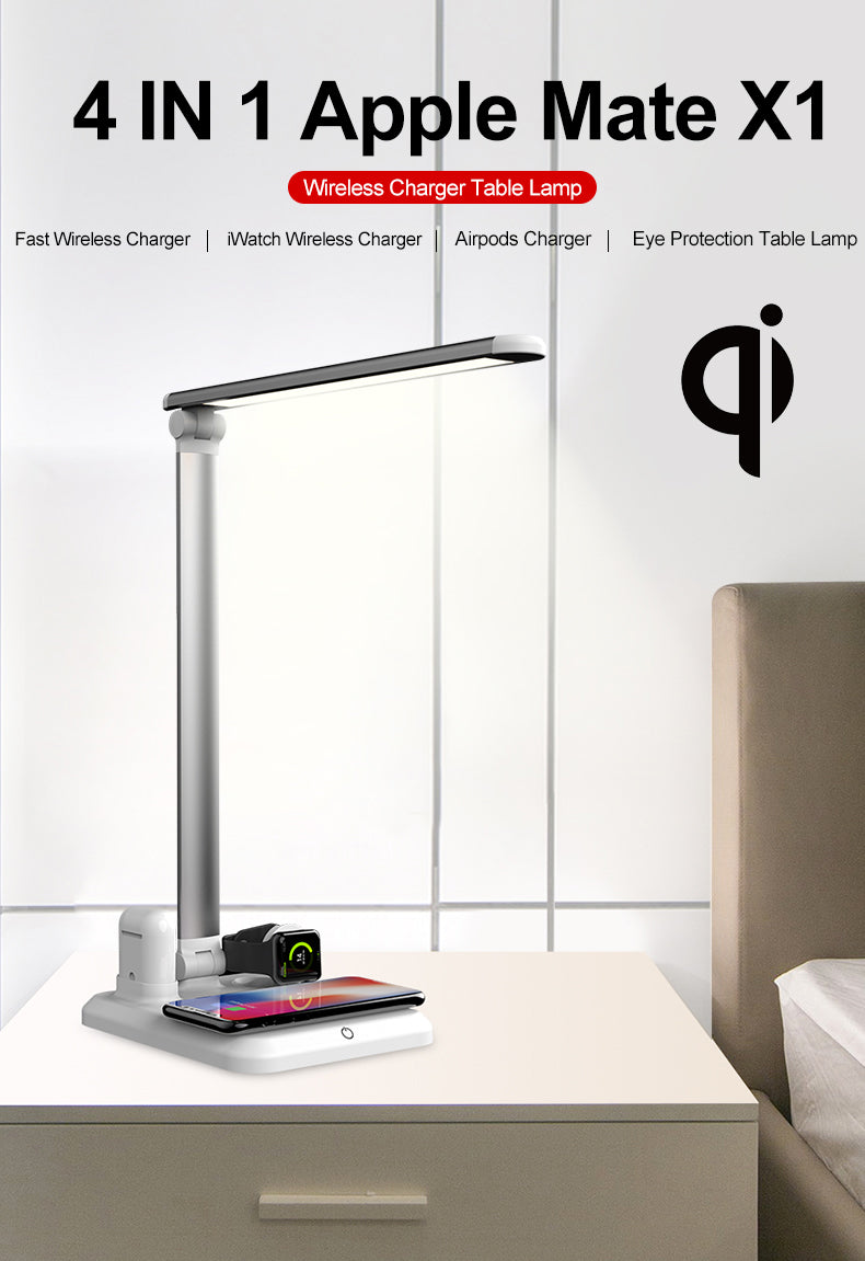 Table Lamp with Wireless Charger