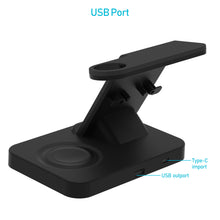 Load image into Gallery viewer, Latest OUKKE Wireless Charger, True 5 in 1 for Apple iPhone/iWatch/Samsung&#39;s watch/Airpods, Qi-Certified Charging Station for iPhone 12/11/Pro/Max/XS/Max/XR/XS/X, iWatch 6/SE/5/4/3/2, Airpods Pro/2/1
