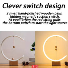 Load image into Gallery viewer, Heng Balance lamp Switch on in mid-air, Personality Table Lamps Nightstand Mini Desk Light for Bedroom, Living Room, Baby Room
